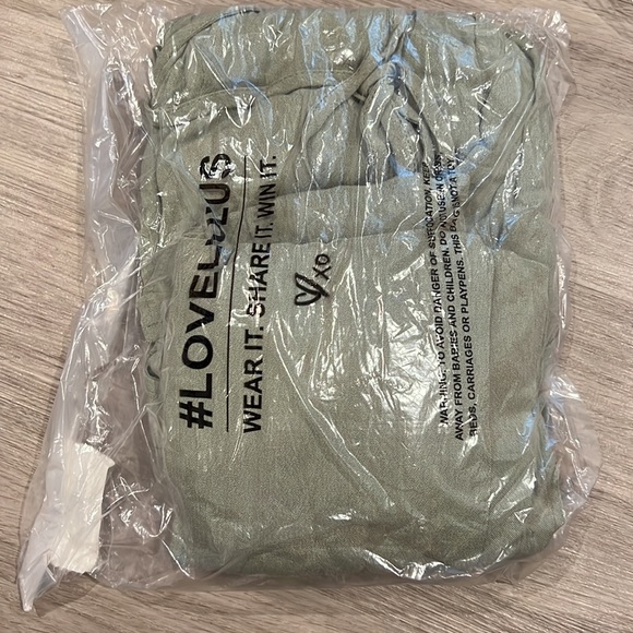 Lulus Much Obliged Washed Olive Green Wrap Maxi Dress in size Small - Picture 4 of 4